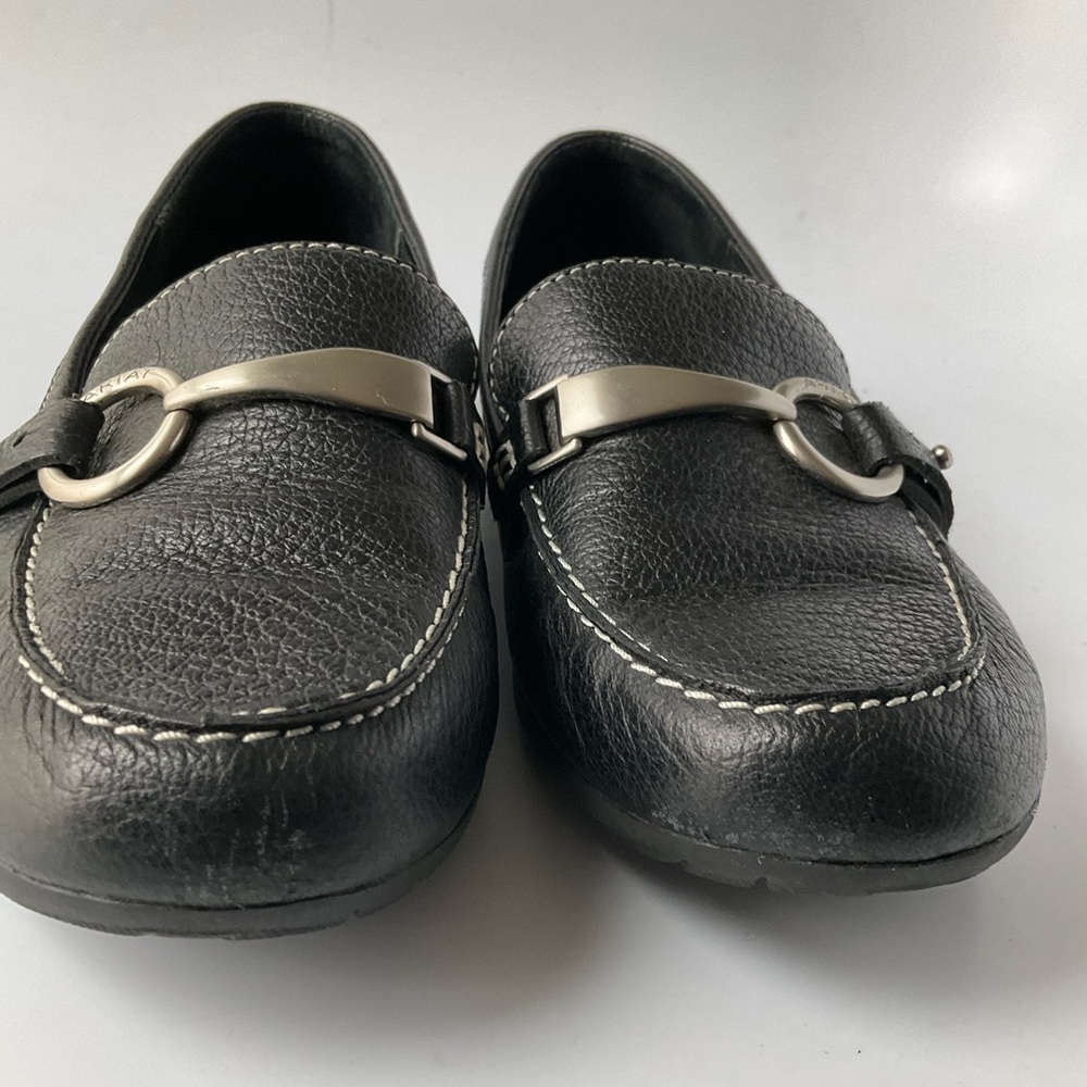 Ariat Black Leather Women Loafers Size 6.5 B - Picture 3 of 10